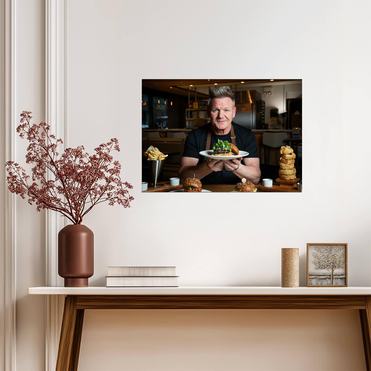 Gordon Ramsay | Famous Cook | Modern Wall Poster - Celebrities Poster