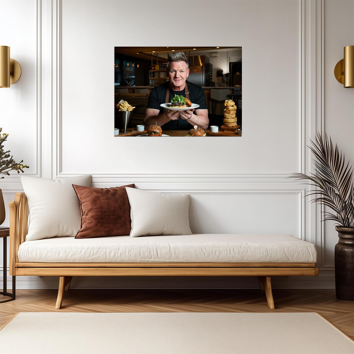 Gordon Ramsay | Famous Cook | Modern Wall Poster - Celebrities Poster