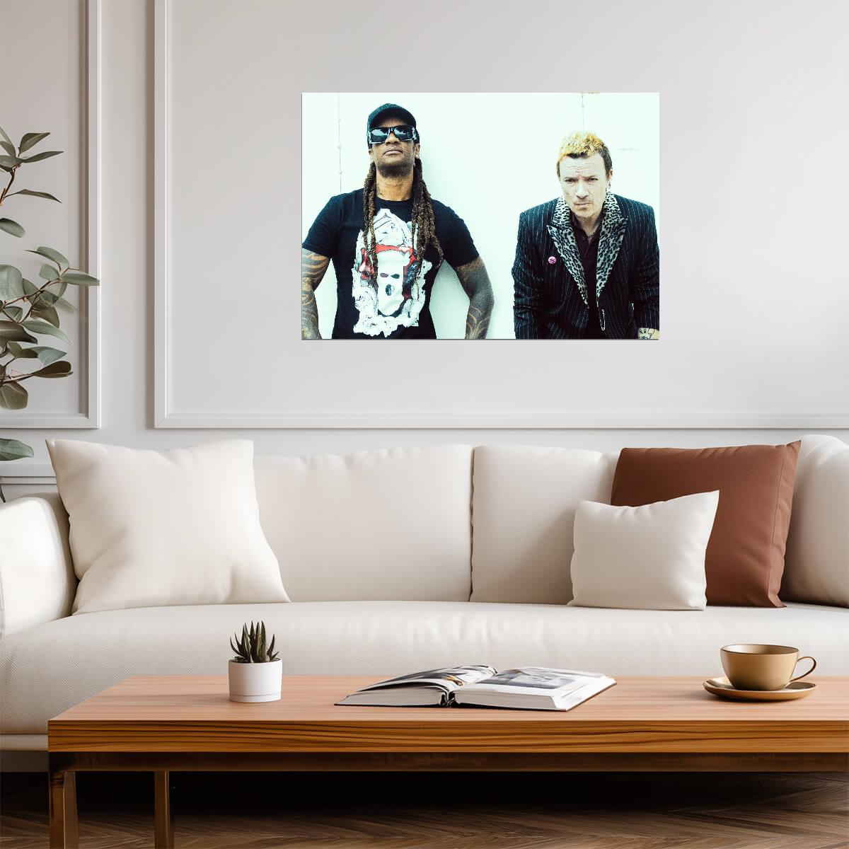 The Prodigy Keith Flint & Maxim | Modern Band Portrait | Electronic Music Poster - Music Poster