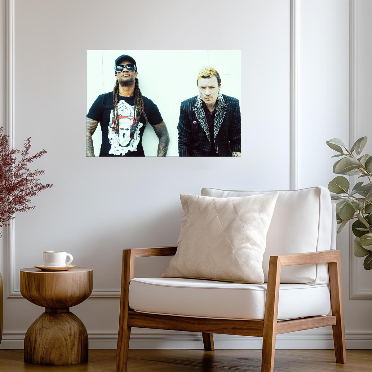 The Prodigy Keith Flint & Maxim | Modern Band Portrait | Electronic Music Poster - Music Poster