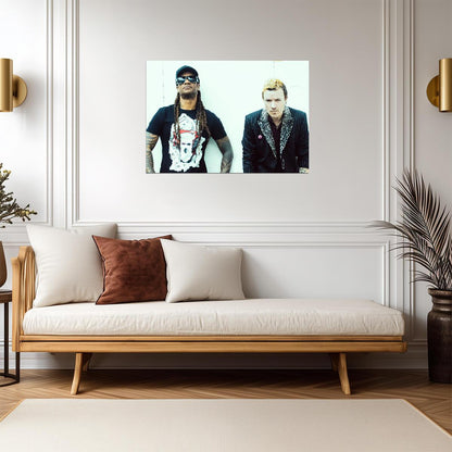 The Prodigy Keith Flint & Maxim | Modern Band Portrait | Electronic Music Poster - Music Poster