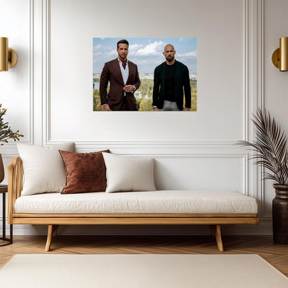 Andrew Tate & Tristan Tate | Modern Internet Personalities Portrait | Motivational Wall Art Poster - Celebrities Poster