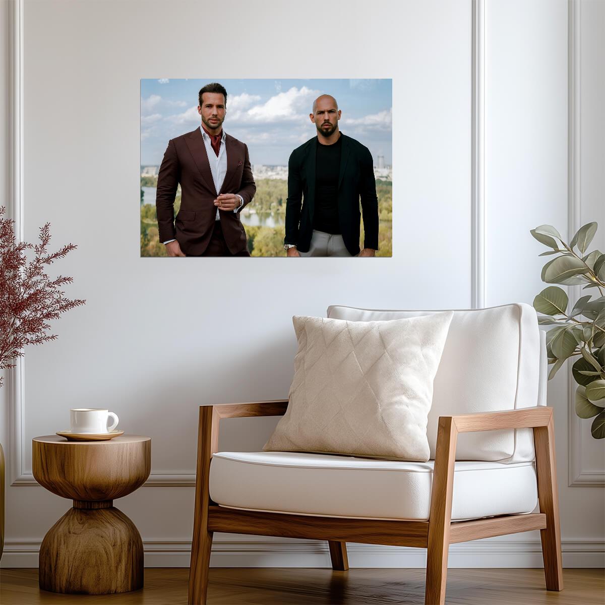 Andrew Tate & Tristan Tate | Modern Internet Personalities Portrait | Motivational Wall Art Poster - Celebrities Poster