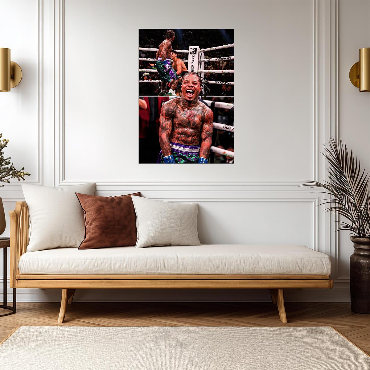 Gervonta Davis Tank Screaming | Boxing Poster | Knockout Artist Wall Art - Sports Poster