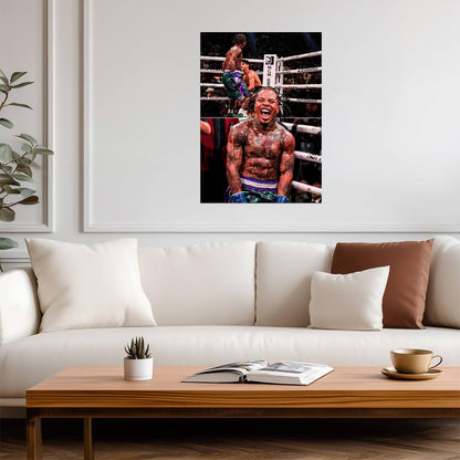 Gervonta Davis Tank Screaming | Boxing Poster | Knockout Artist Wall Art - Sports Poster