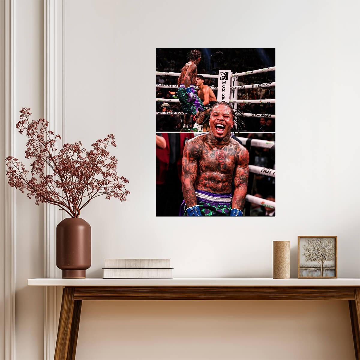 Gervonta Davis Tank Screaming | Boxing Poster | Knockout Artist Wall Art - Sports Poster