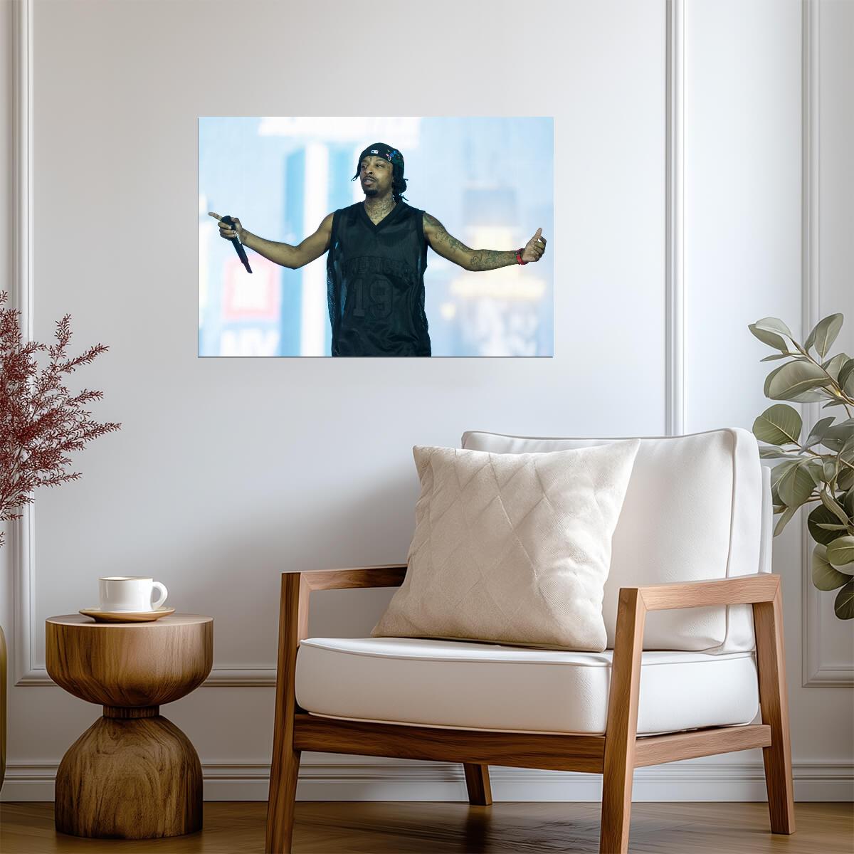 21 Savage Live Performance | On Stage Concert Poster | Hip Hop Star Wall Art - Music Poster