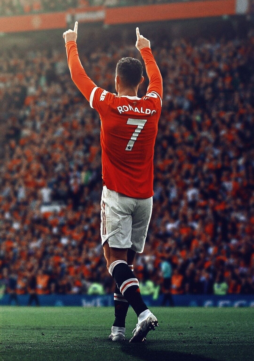 Cristiano Ronaldo Manchester United | CR7 Celebration Poster | Soccer Legend Art - Sports Poster