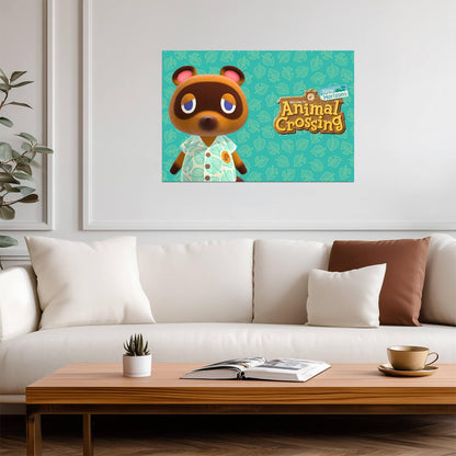 Animal Crossing New Horizons Tom Nook | Welcome Poster | Nintendo Game Character Art - Video Games Poster