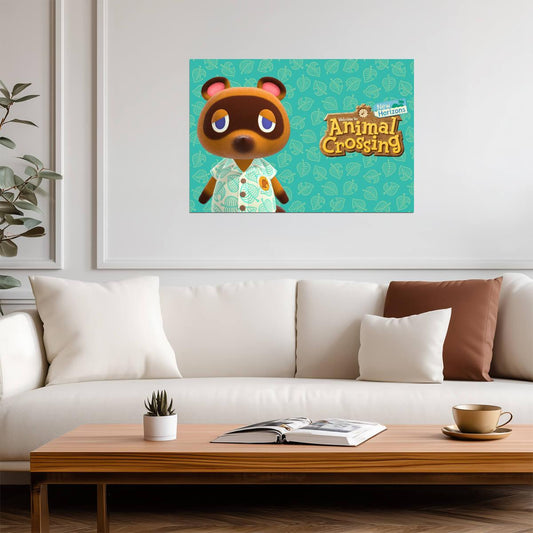 Animal Crossing New Horizons Tom Nook | Welcome Poster | Nintendo Game Character Art - Video Games Poster