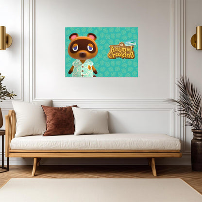 Animal Crossing New Horizons Tom Nook | Welcome Poster | Nintendo Game Character Art - Video Games Poster