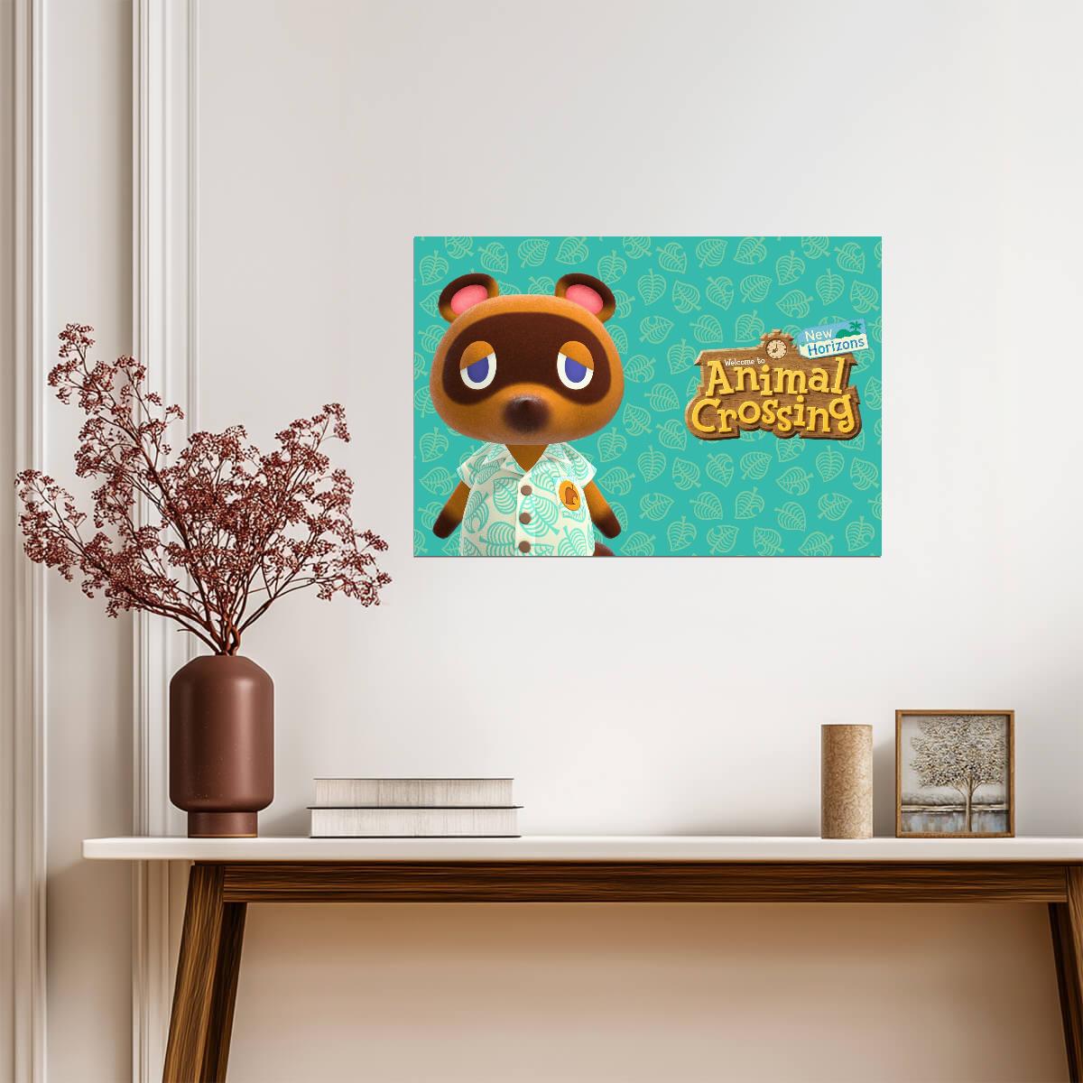 Animal Crossing New Horizons Tom Nook | Welcome Poster | Nintendo Game Character Art - Video Games Poster