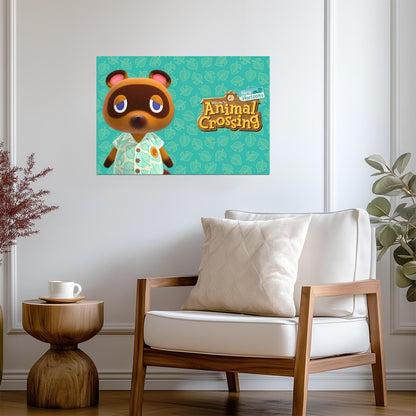 Animal Crossing New Horizons Tom Nook | Welcome Poster | Nintendo Game Character Art - Video Games Poster