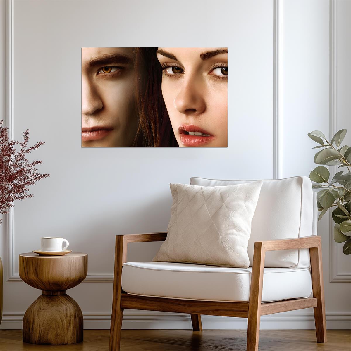 Twilight Saga Edward Cullen & Bella Swan | Close Up Movie Poster | Fantasy Romance Art - Movies & TV Poster