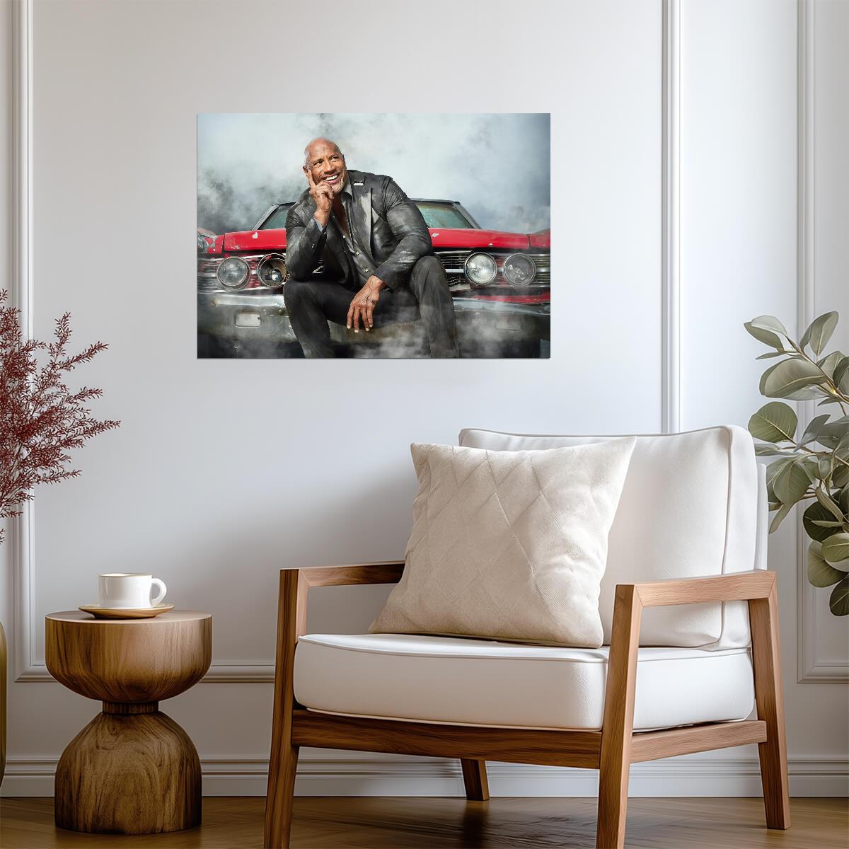 Hobbs & Shaw | Dwayne Johnson as Luke Hobbs | Action Film Wall Art - Movies & TV Poster