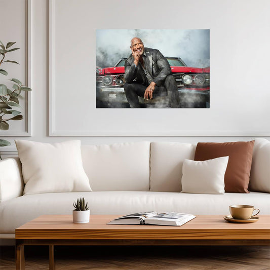 Hobbs & Shaw | Dwayne Johnson as Luke Hobbs | Action Film Wall Art - Movies & TV Poster