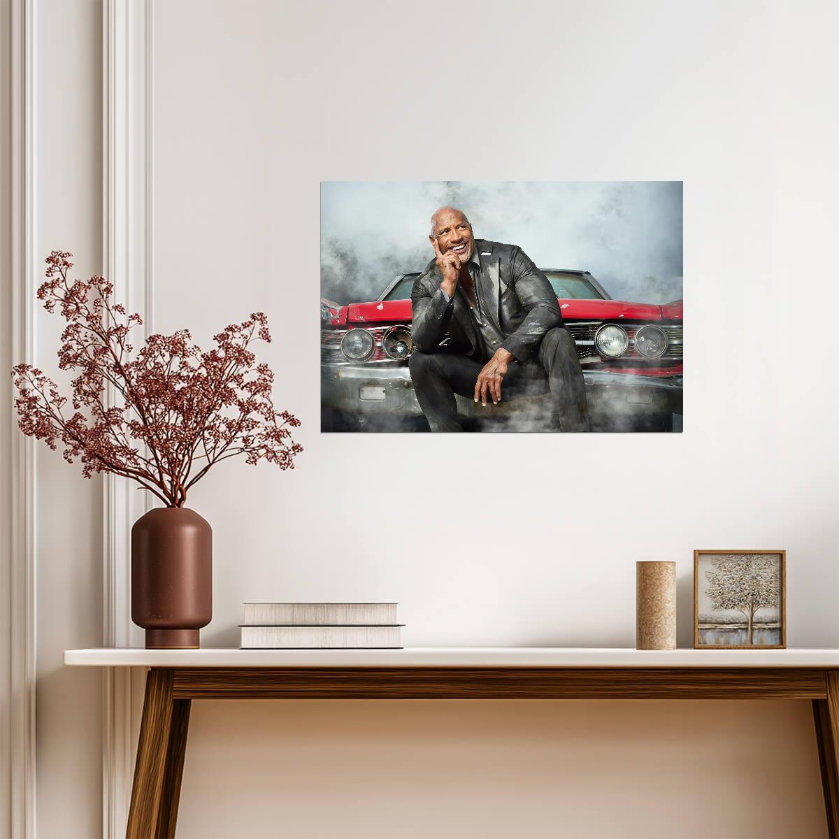 Hobbs & Shaw | Dwayne Johnson as Luke Hobbs | Action Film Wall Art - Movies & TV Poster