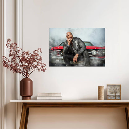 Hobbs & Shaw | Dwayne Johnson as Luke Hobbs | Action Film Wall Art - Movies & TV Poster
