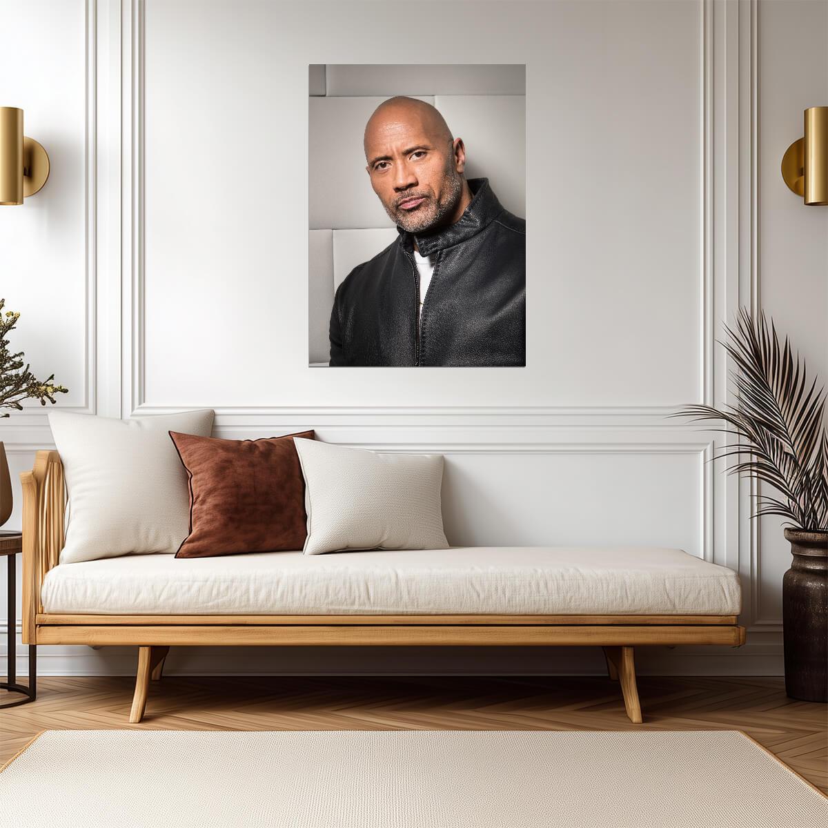 Dwayne Johnson The Rock | Close Up Portrait Poster | Celebrity Wall Art - Celebrities Poster