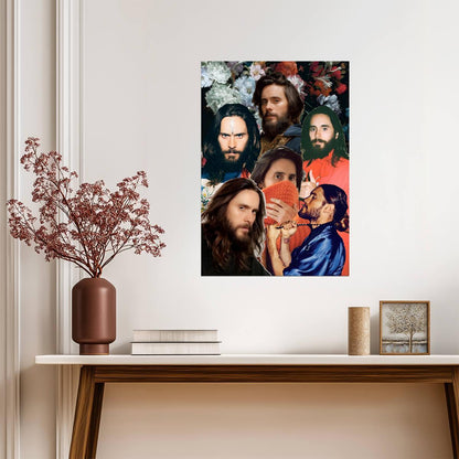 Jared Leto | Modern Fan Art Collage | Celebrity Tribute Wall Poster - Music Poster