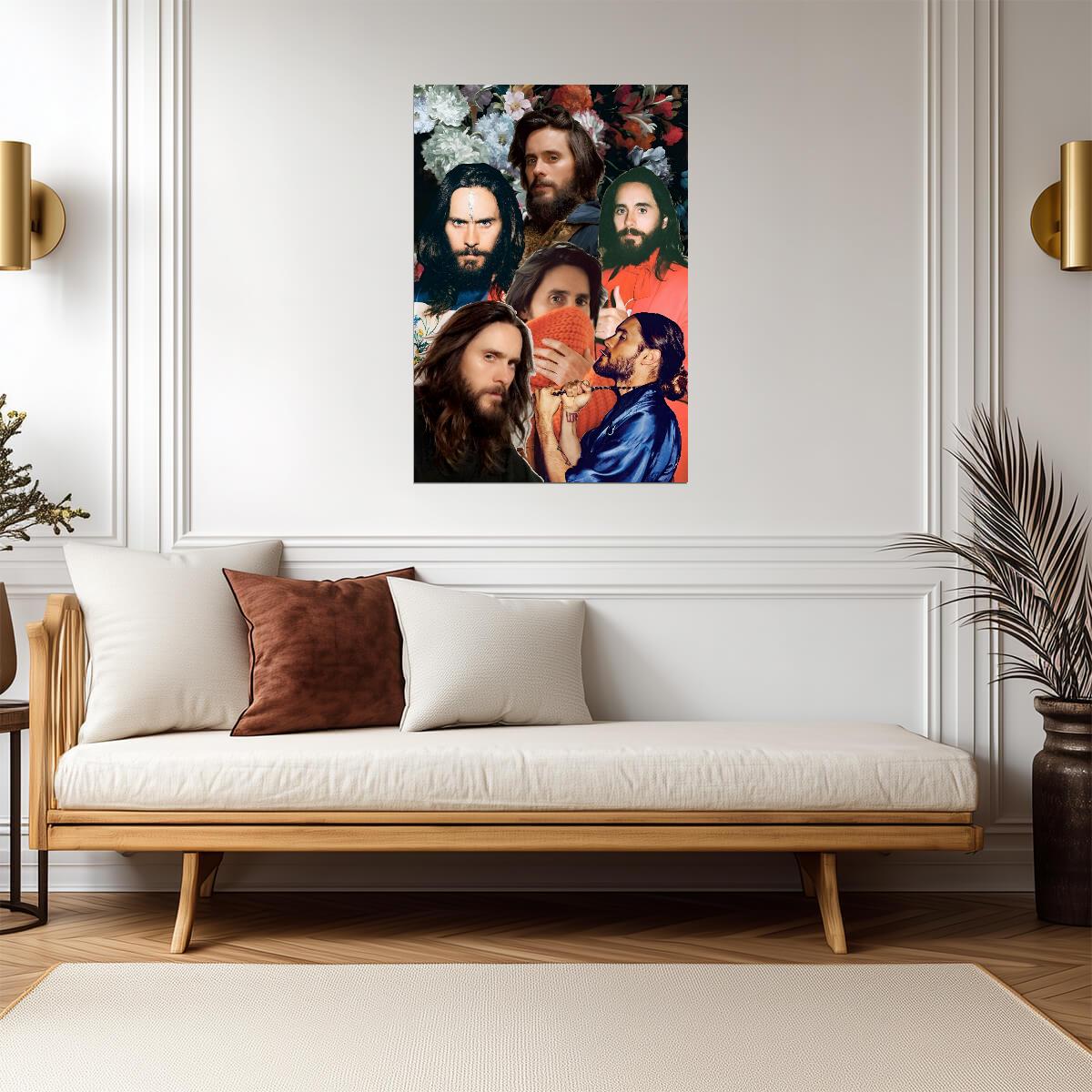 Jared Leto | Modern Fan Art Collage | Celebrity Tribute Wall Poster - Music Poster