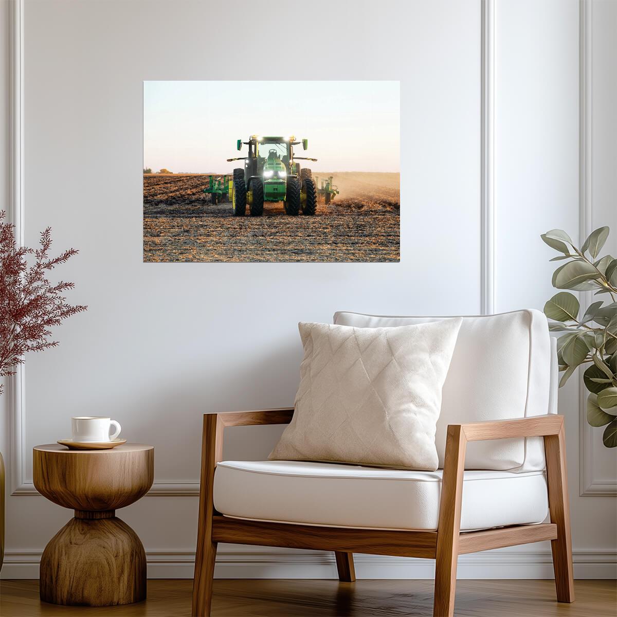 John Deere 8R 410 Tractor | Modern Farm Equipment Poster | Agriculture Photography Print - Cars Poster