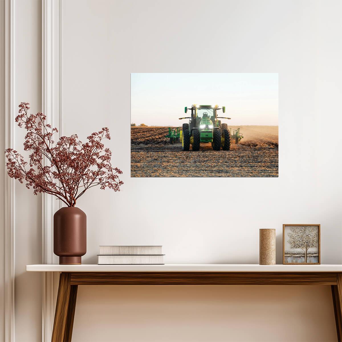 John Deere 8R 410 Tractor | Modern Farm Equipment Poster | Agriculture Photography Print - Cars Poster