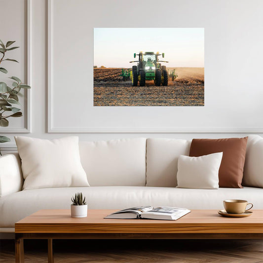 John Deere 8R 410 Tractor | Modern Farm Equipment Poster | Agriculture Photography Print - Cars Poster