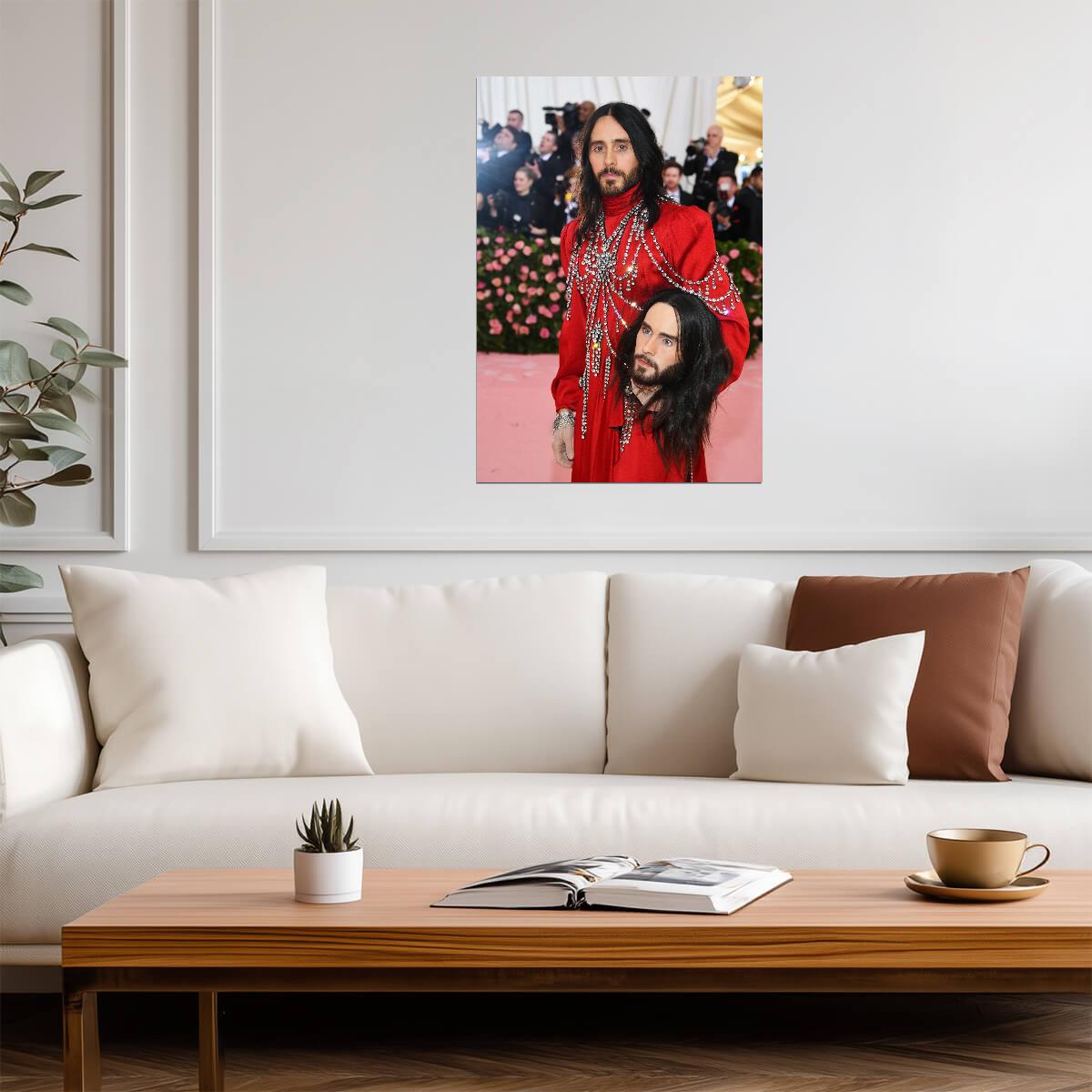 Jared Leto Met Gala 2019 | Red Carpet Fashion Photo | Celebrity Wall Poster - Music Poster