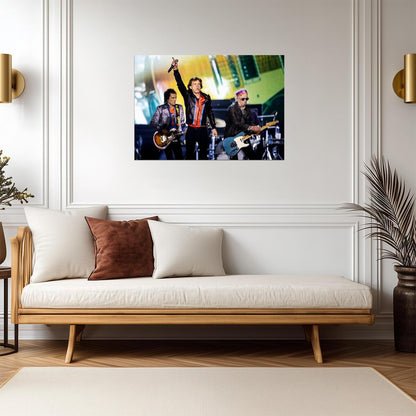 The Rolling Stones Live On Stage | Rock and Roll Legends Poster | Concert Photography Print - Music Poster