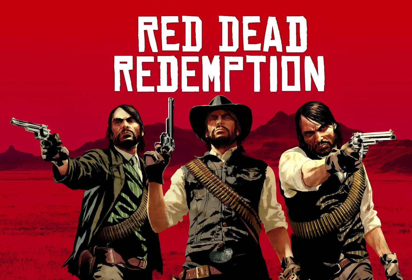 Red Dead Redemption John Marston Promo Art | Western Video Game Poster | Classic Gamer Wall Art - Video Games Poster