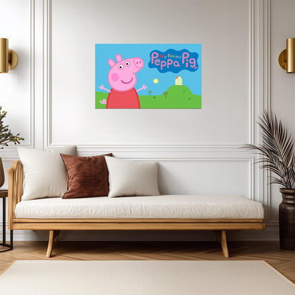 My Friend Peppa Pig | Kids Video Game Poster | Cute Cartoon Wall Art - Video Games Poster