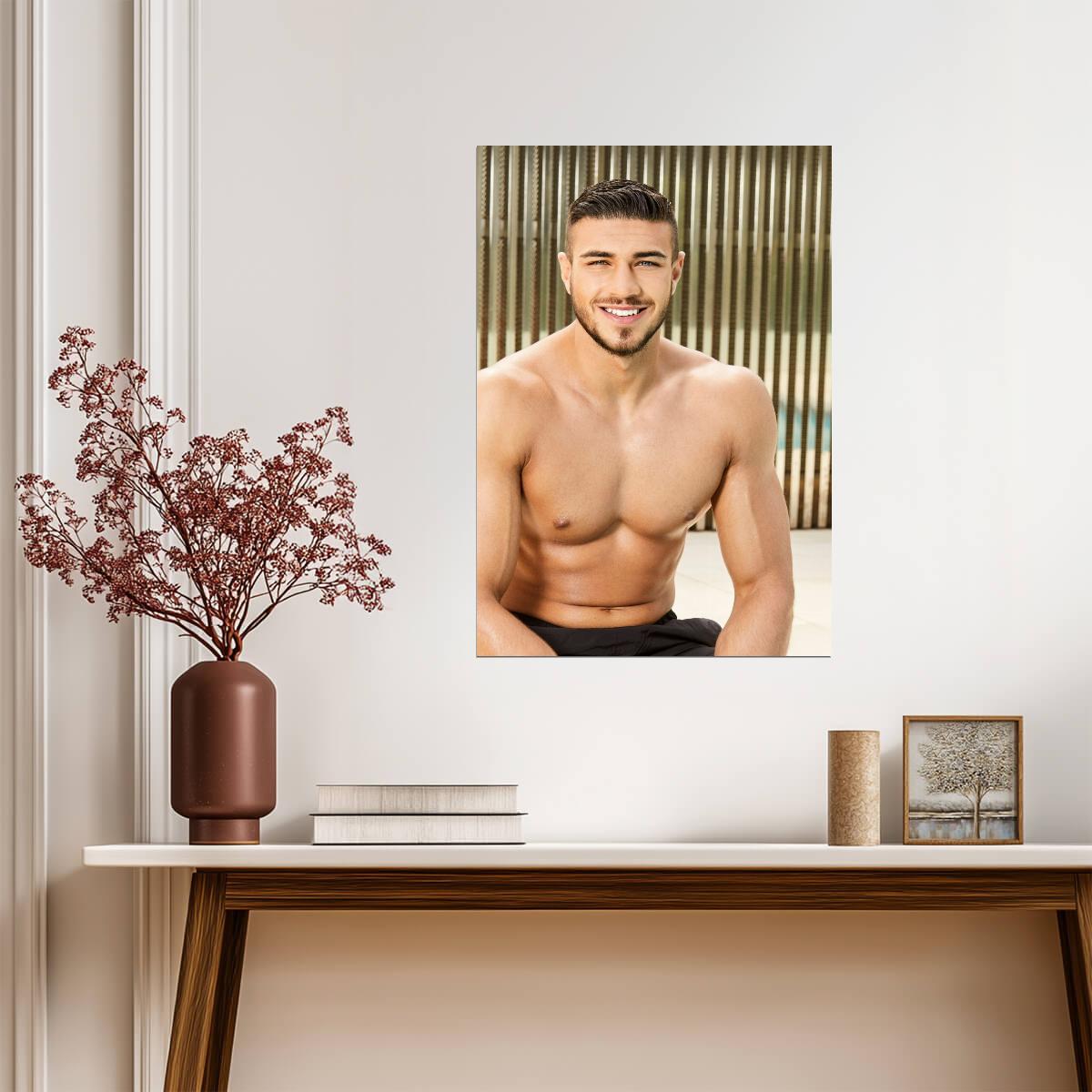 Tommy Fury Shirtless Portrait | Boxing Poster | Reality Star Wall Art - Sports Poster