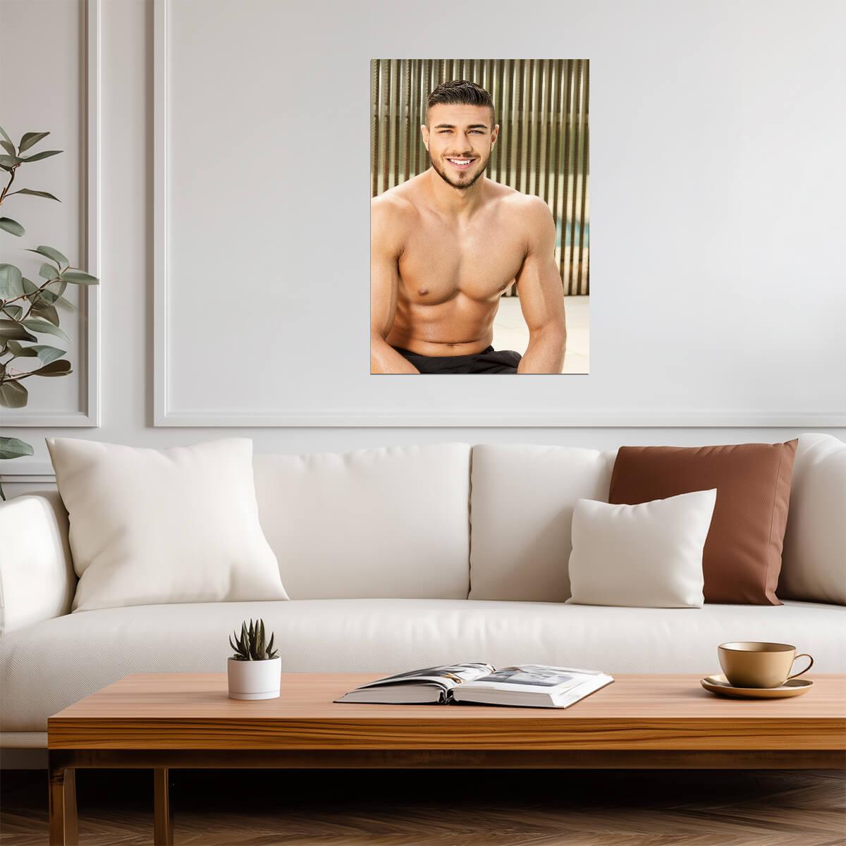 Tommy Fury Shirtless Portrait | Boxing Poster | Reality Star Wall Art - Sports Poster