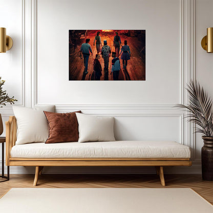 Stranger Things Season 2 | The Party vs Mind Flayer | Sci-Fi TV Show Poster - Movies & TV Poster