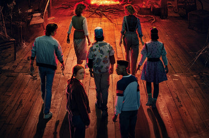 Stranger Things Season 2 | The Party vs Mind Flayer | Sci-Fi TV Show Poster - Movies & TV Poster