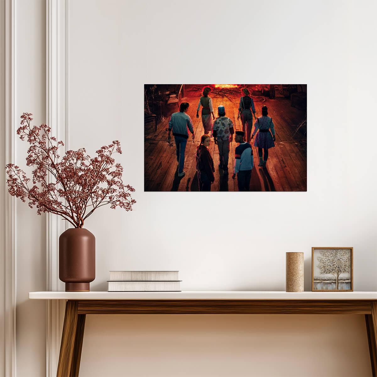 Stranger Things Season 2 | The Party vs Mind Flayer | Sci-Fi TV Show Poster - Movies & TV Poster