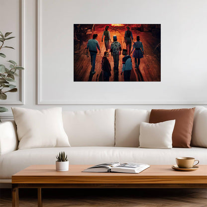 Stranger Things Season 2 | The Party vs Mind Flayer | Sci-Fi TV Show Poster - Movies & TV Poster