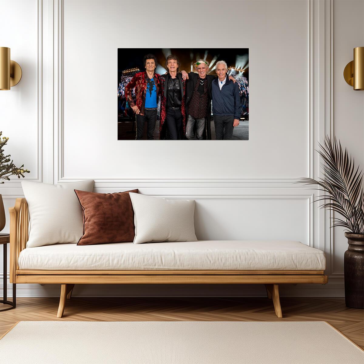 The Rolling Stones | Mick Jagger & Keith Richards Portrait | Rock Legend Poster - Music Poster