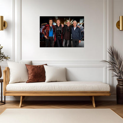 The Rolling Stones | Mick Jagger & Keith Richards Portrait | Rock Legend Poster - Music Poster