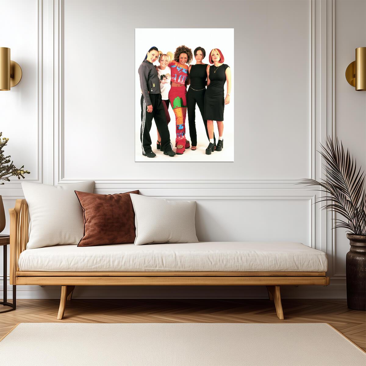 Spice Girls | 90s Group Portrait | Girl Power Pop Music Poster - Music Poster