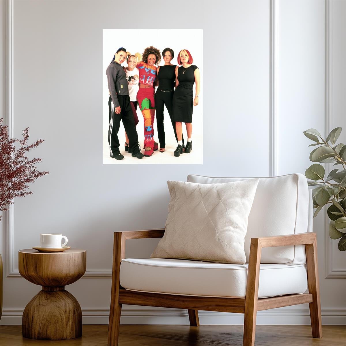 Spice Girls | 90s Group Portrait | Girl Power Pop Music Poster - Music Poster