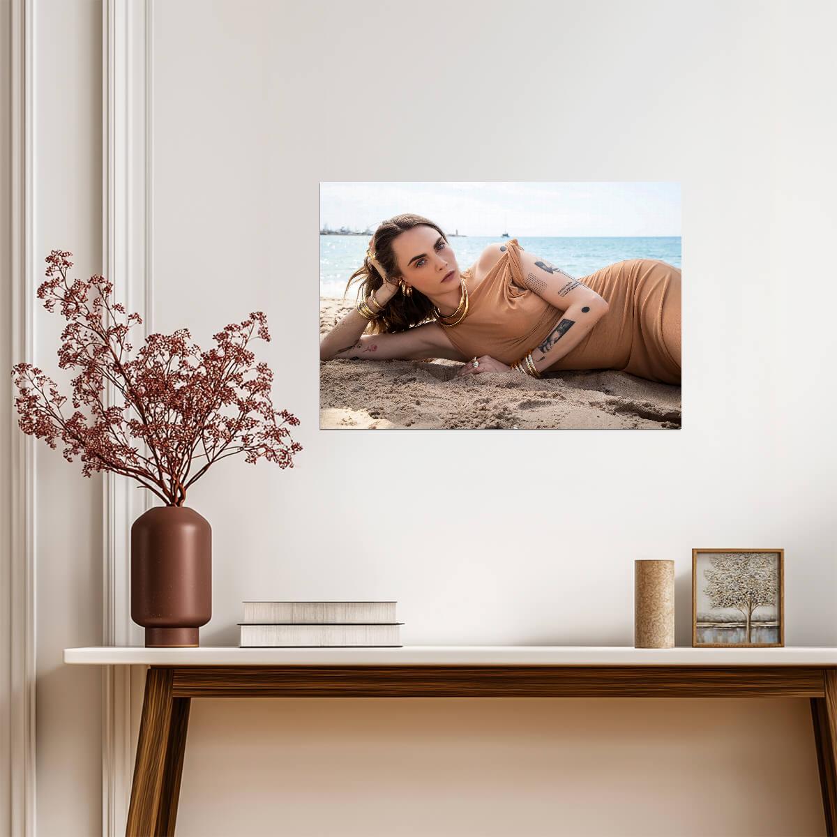 Cara Delevingne | Fashion Icon Print | Celebrity Poster - Celebrities Poster