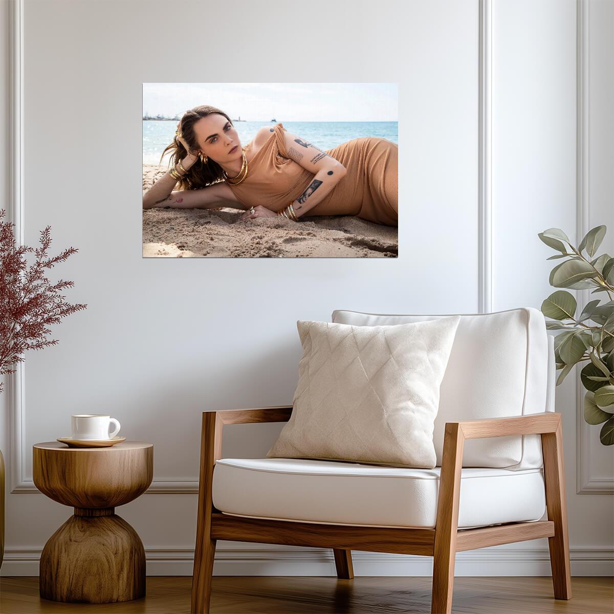 Cara Delevingne | Fashion Icon Print | Celebrity Poster - Celebrities Poster
