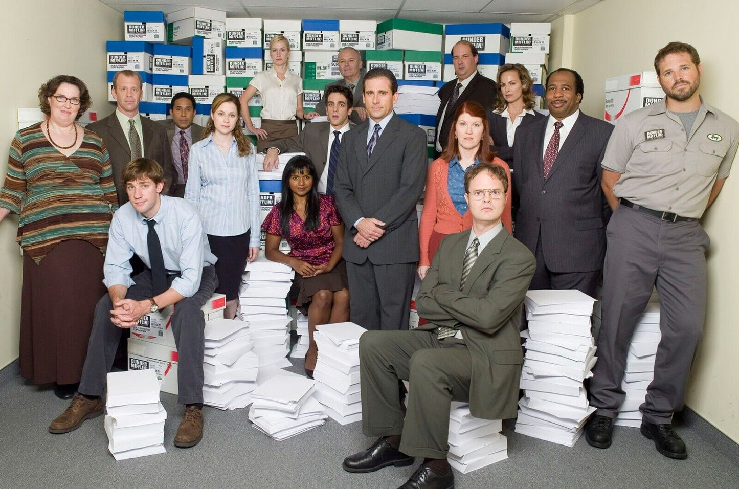 The Office US | Dunder Mifflin Cast Photo | Comedy Series Poster - Movies & TV Poster