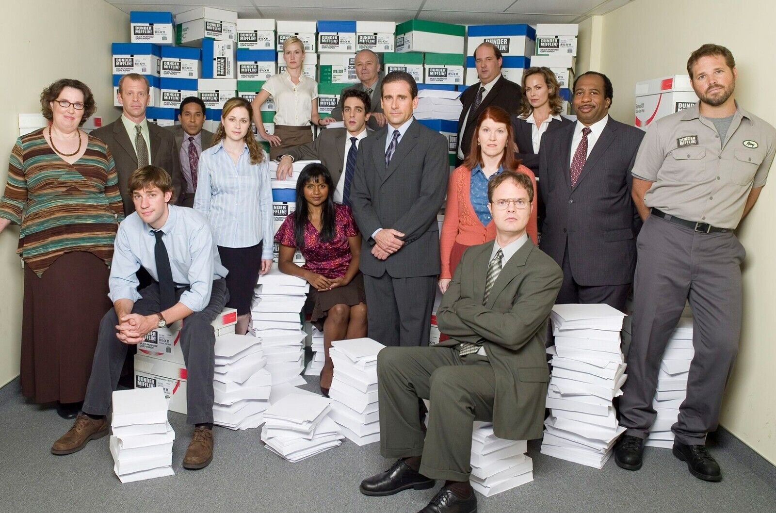 The Office US | Dunder Mifflin Cast Photo | Comedy Series Poster - Movies & TV Poster