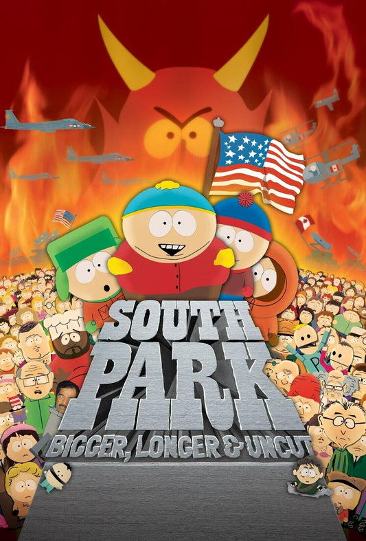 South Park Bigger Longer & Uncut | The Movie Key Art | Adult Comedy Poster - Movies & TV Poster