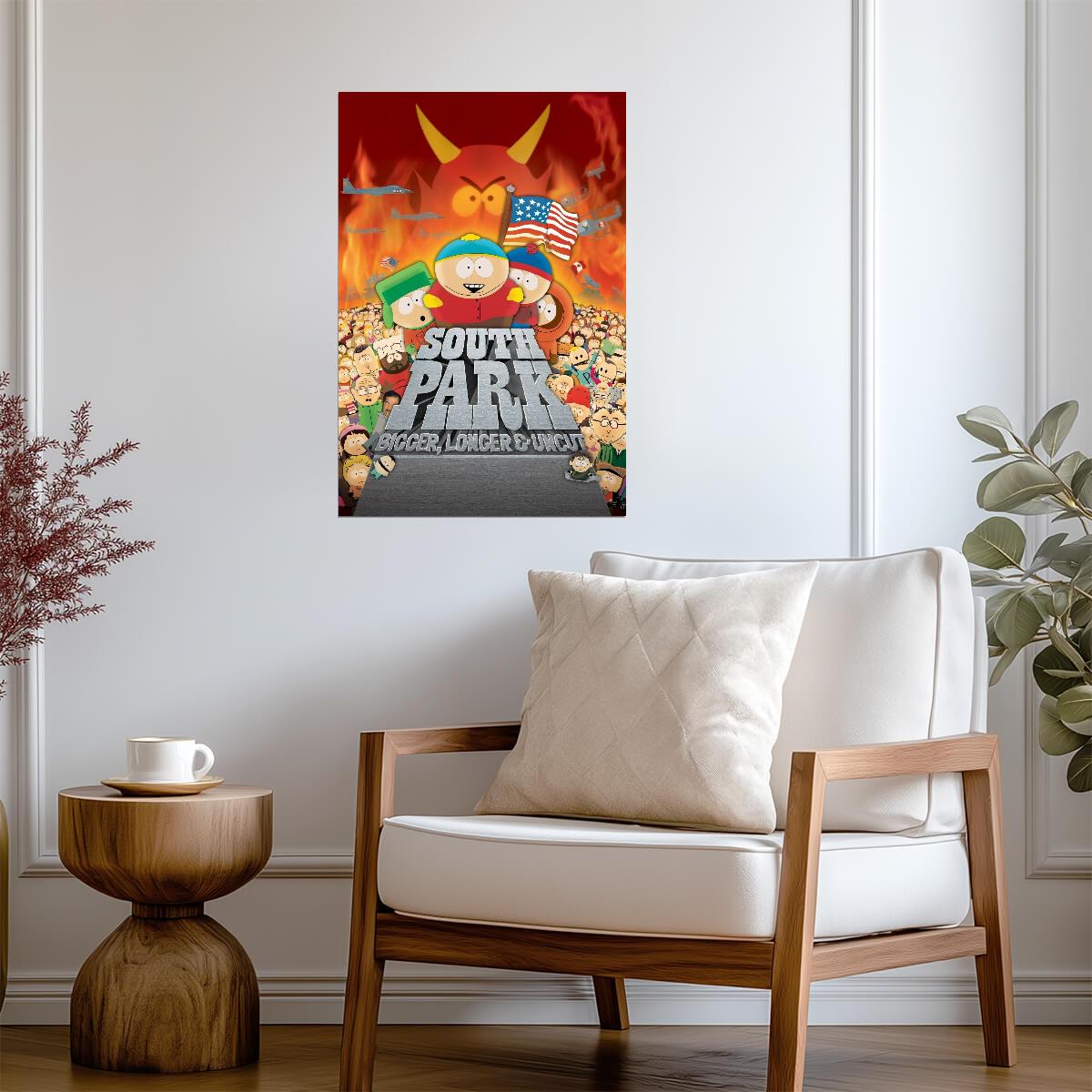 South Park Bigger Longer & Uncut | The Movie Key Art | Adult Comedy Poster - Movies & TV Poster