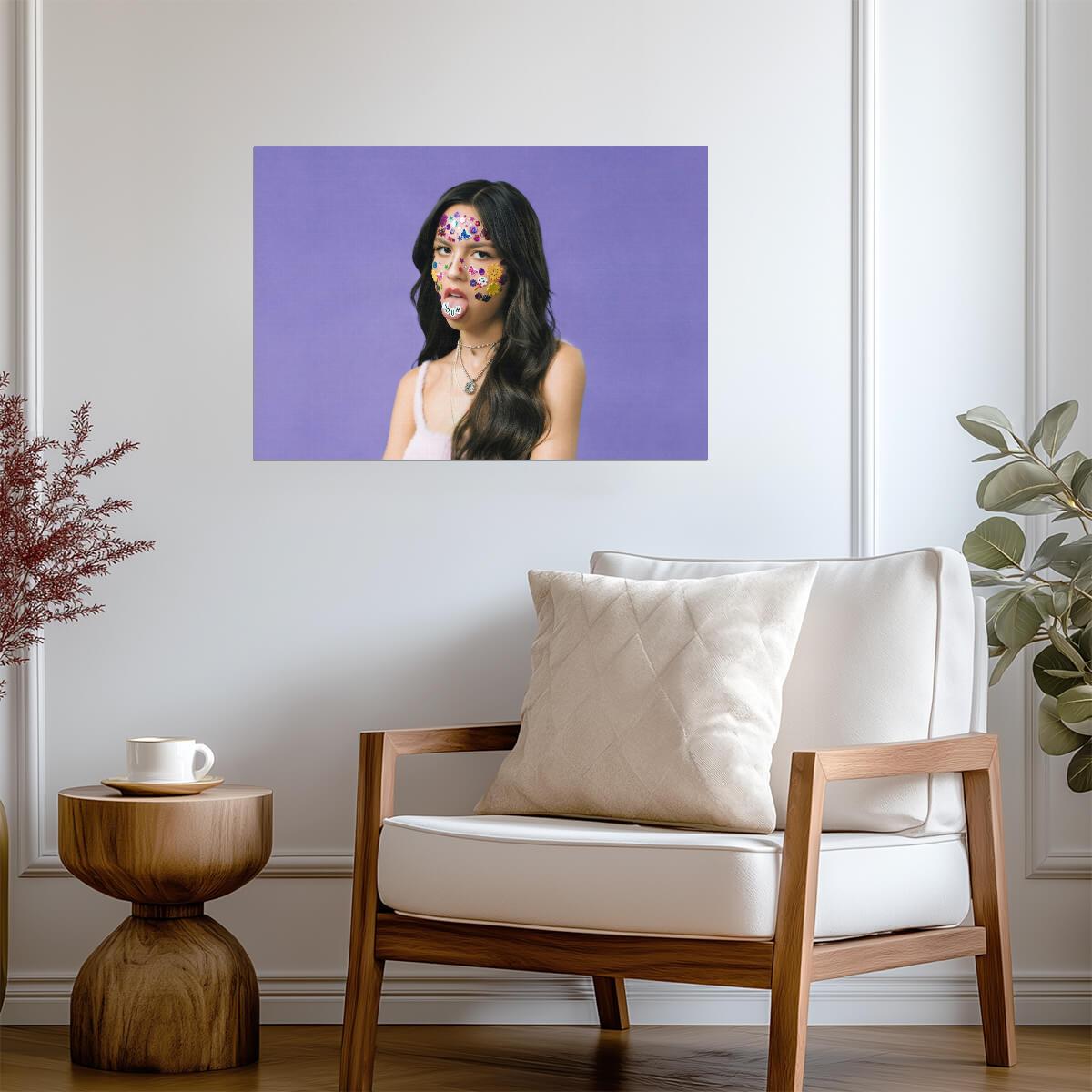 Olivia Rodrigo Sour | Album Cover Art | Pop Star Music Poster - Music Poster