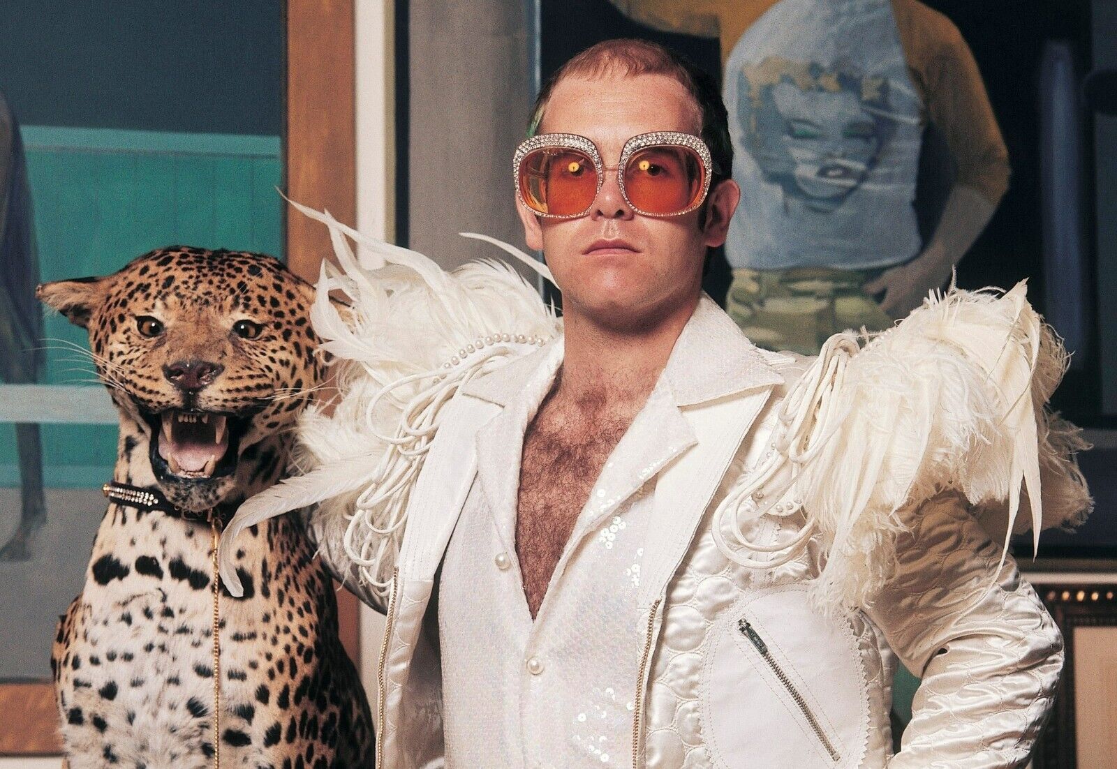 Elton John Glam Rock Era | Vintage Music Photography | 70s Pop Icon Poster - Music Poster